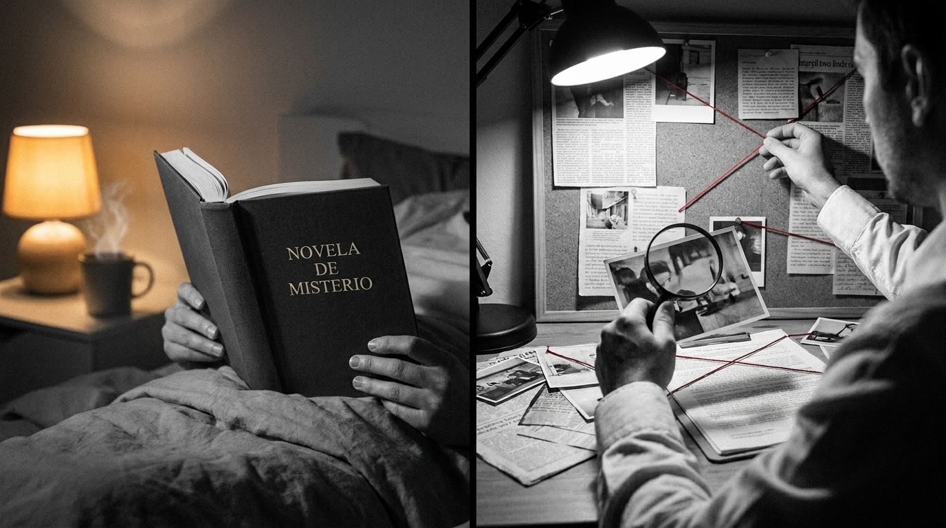 Novela de misterio vs. libro de deducción
